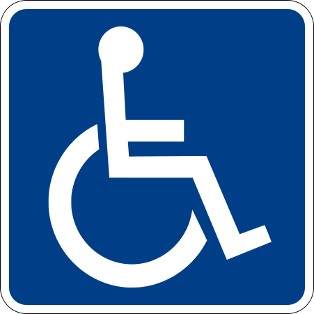 handicap access sign.